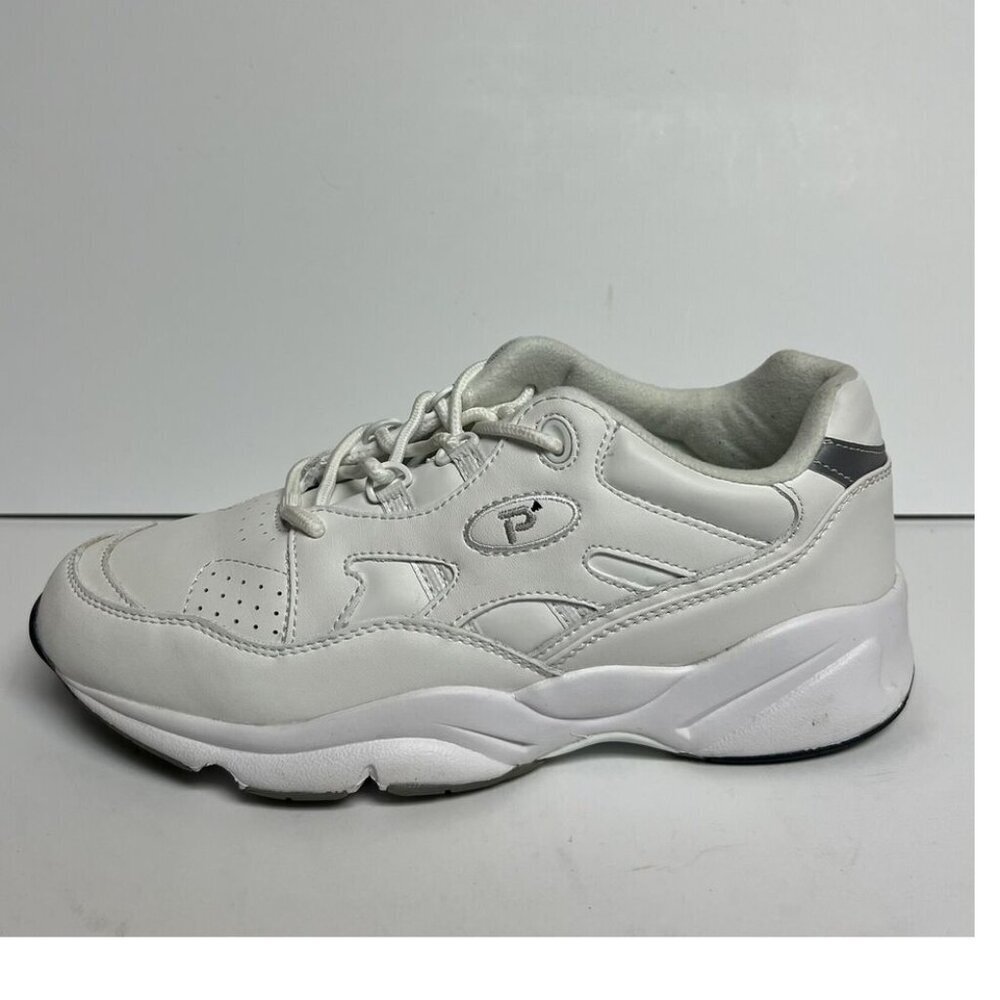 Propet Womens Stability Walker Sneaker White Leather Size 9 M